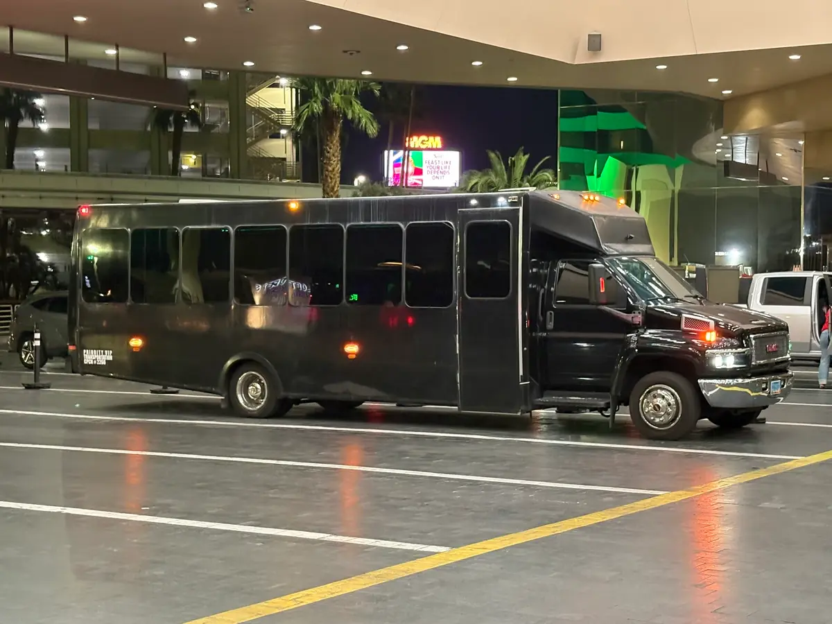 Airport Transfers party bus service in Las Vegas